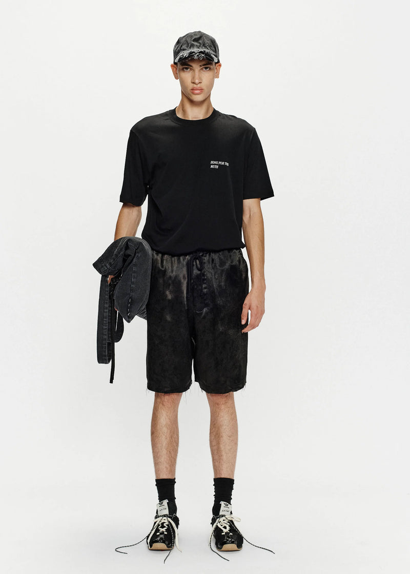 LINED ELASTICATED SHORTS VINTAGE SPLATTER
