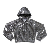 FOIL JERSEY TRACK HOODIE