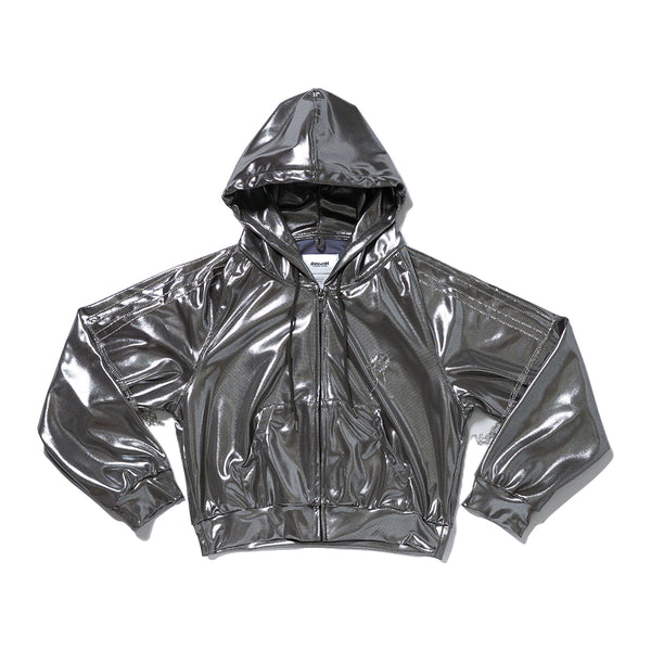 FOIL JERSEY TRACK HOODIE