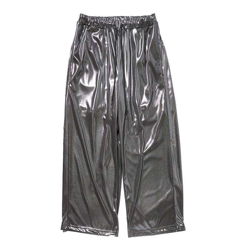 FOIL JERSEY TRACK PANTS