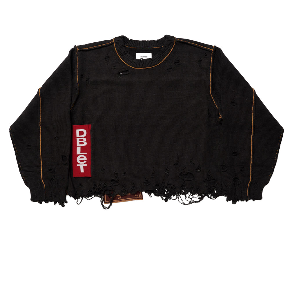 doublet 19AW セットアップ（BLACK） doublet(ダブレット) 19AW LINED CHAOS EMBROIDERY WIDE TAPERED