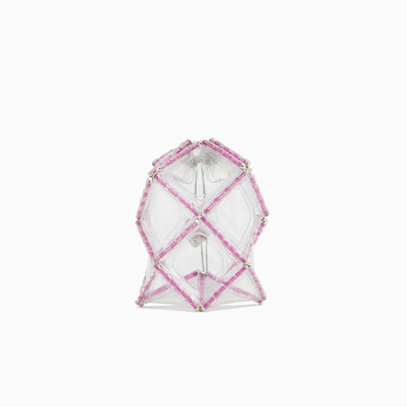 PINK ASTERISK STRUCTURE SMALL BAG