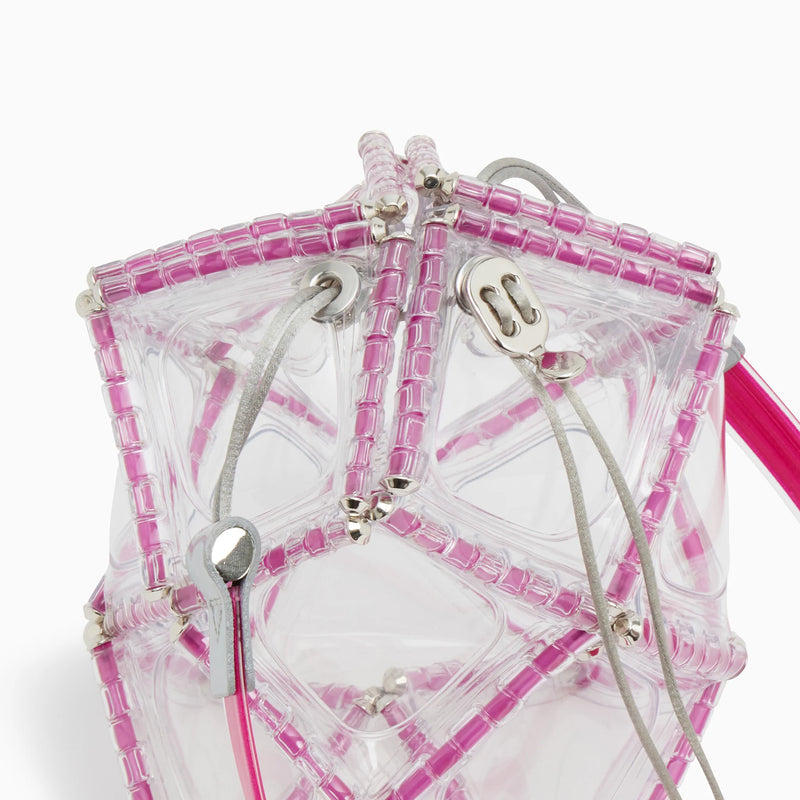 PINK ASTERISK STRUCTURE SMALL BAG