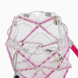 PINK ASTERISK STRUCTURE SMALL BAG