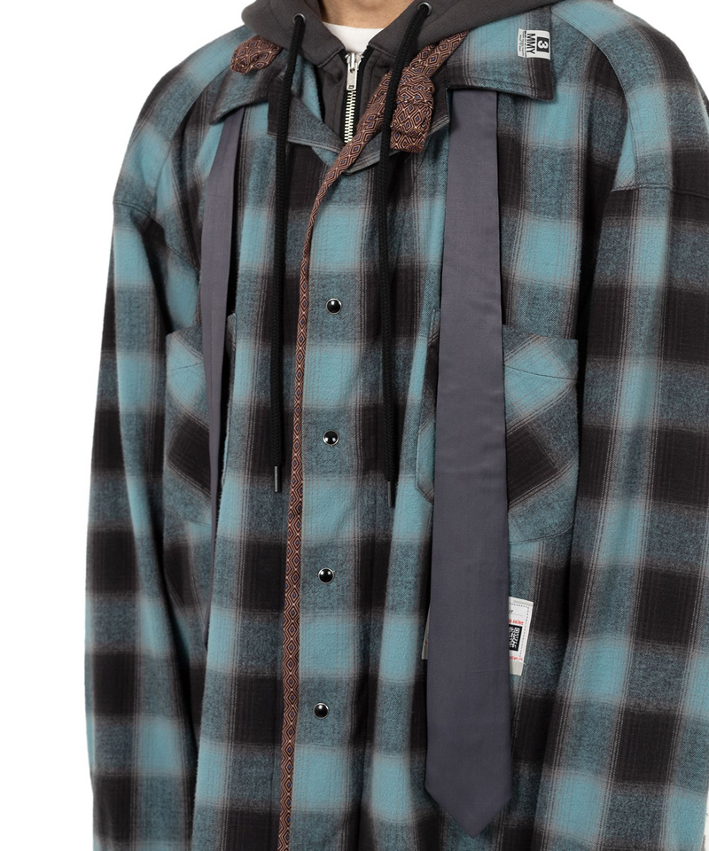 Double Layered Check Shirt