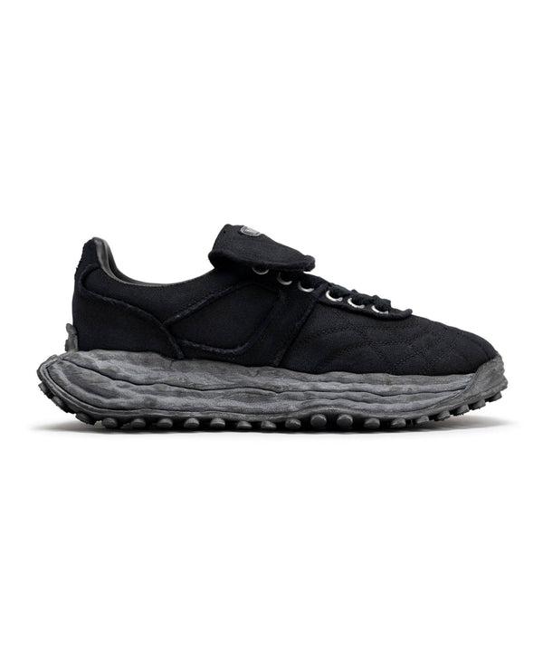 "SCOTT" OG Sole Vintage Effect Embroidered Canvas Low-top Sneakers