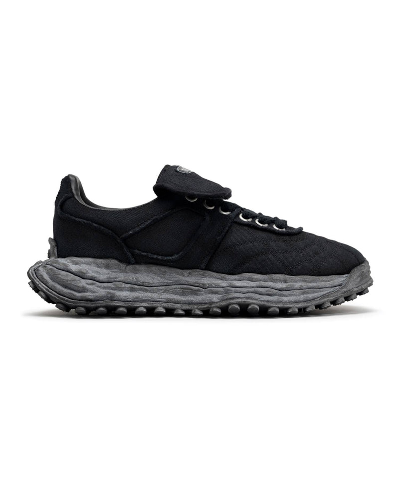 "SCOTT" OG Sole Vintage Effect Embroidered Canvas Low-top Sneakers