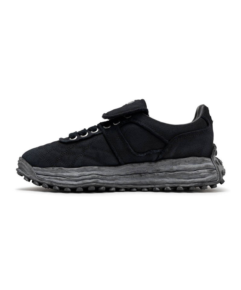 "SCOTT" OG Sole Vintage Effect Embroidered Canvas Low-top Sneakers