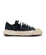 "PETERSON23" OG Sole Vintage Effect Embroidered Canvas Low-top Sneaker