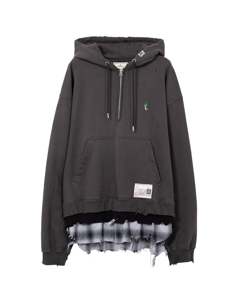 Triple Layered Half-zip Hoodie