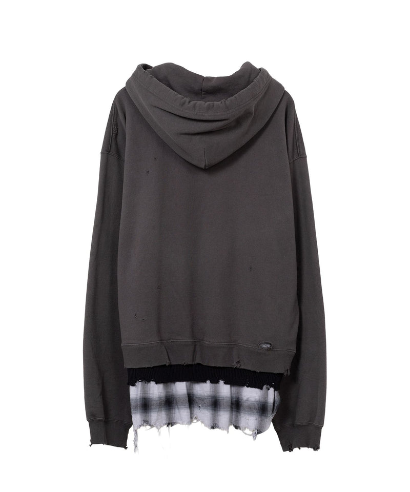 Triple Layered Half-zip Hoodie
