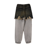 Layered Distressed Trousers