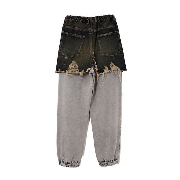 Layered Distressed Trousers