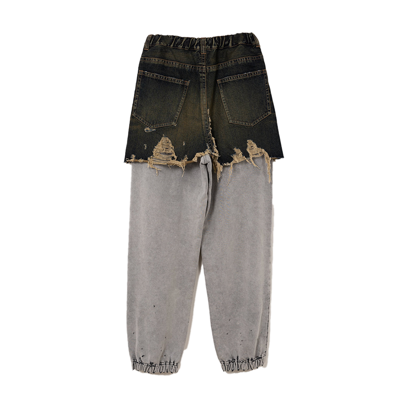 Layered Distressed Trousers