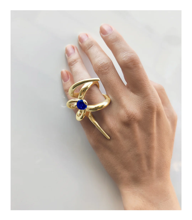 GOLD NAIL 2 WAY RING