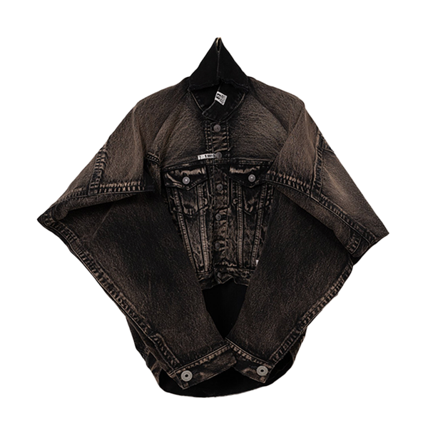 Oversized Geometric Cut Jacket