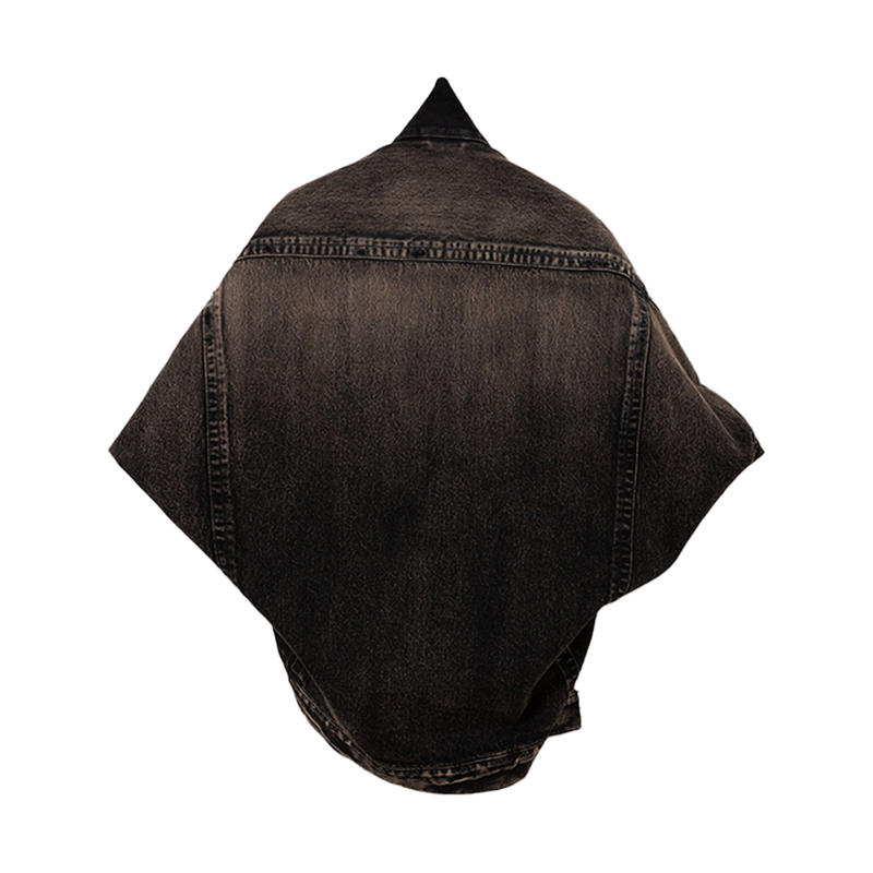 Oversized Geometric Cut Jacket