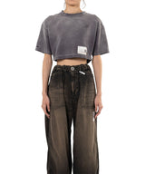 Distressed Crop-Top