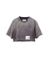 Distressed Crop-Top