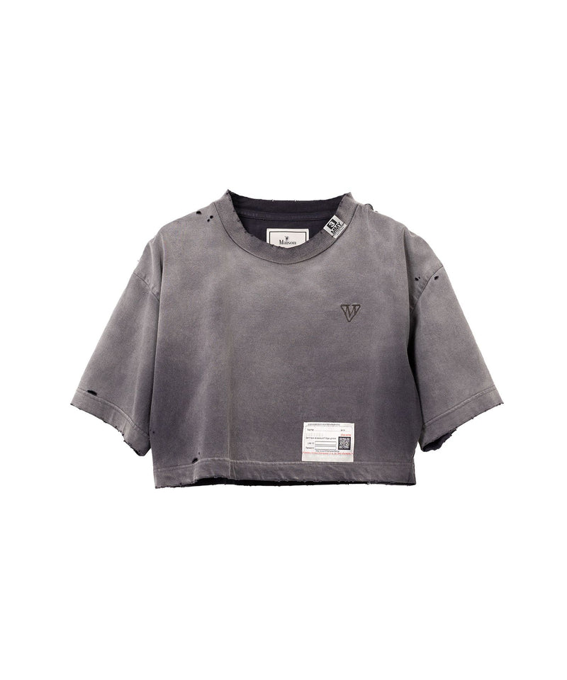 Distressed Crop-Top