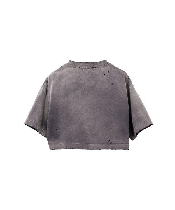 Distressed Crop-Top