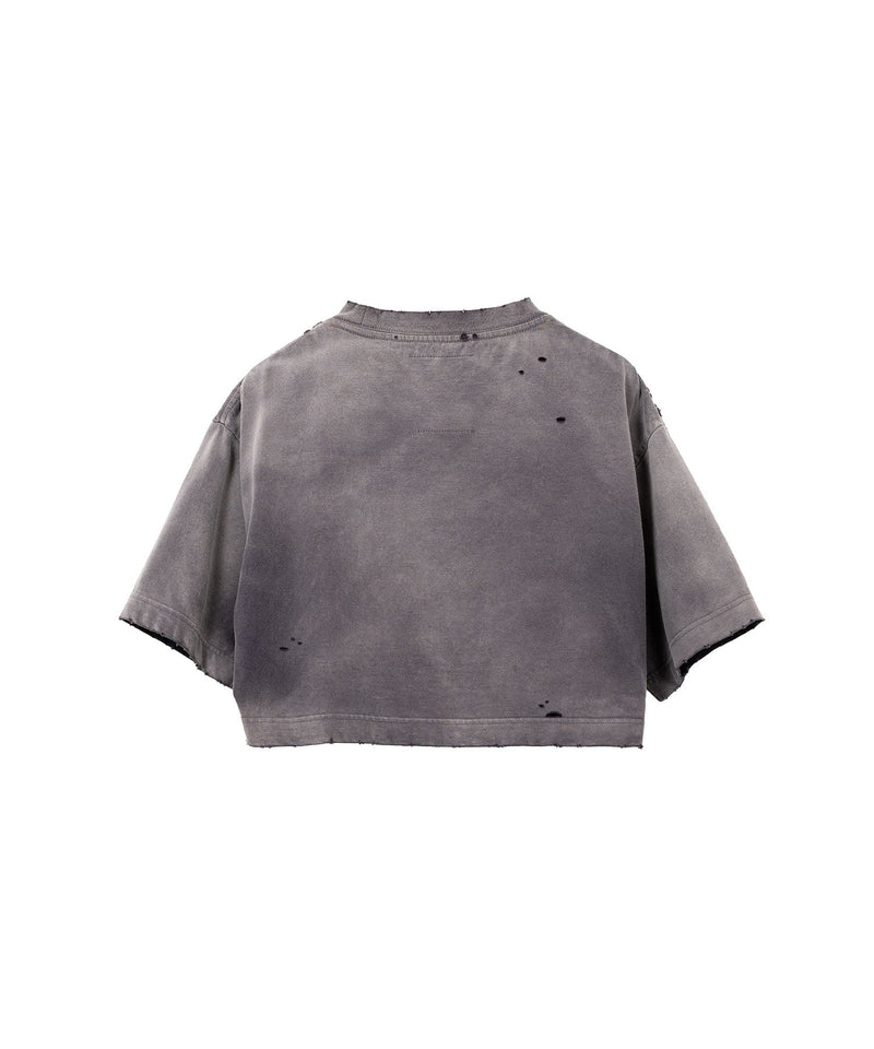 Distressed Crop-Top