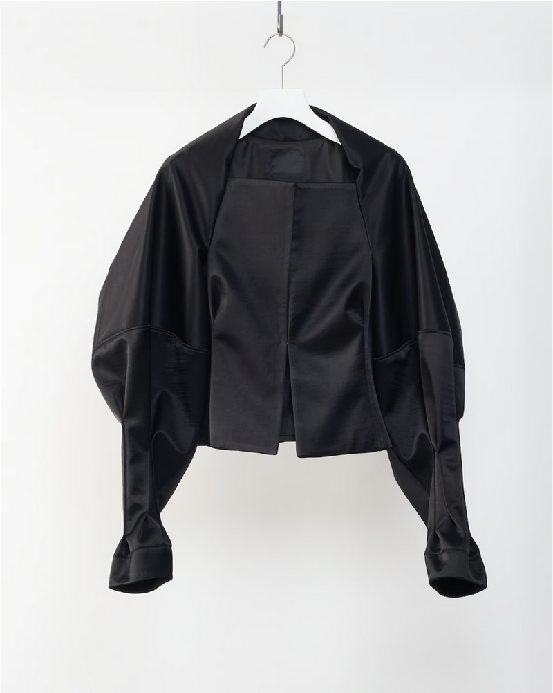 VIYON WASHED SATIN + BONDING SHORT JACKET