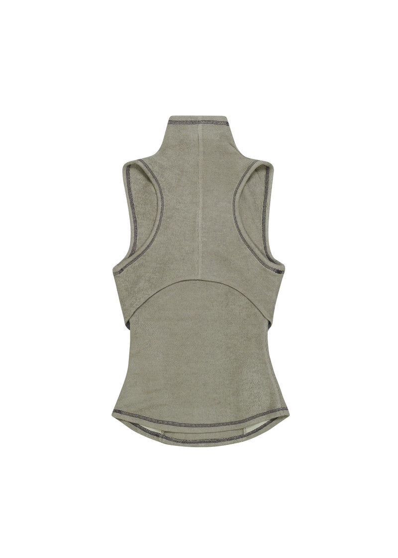 GREY RACERBACK TOP