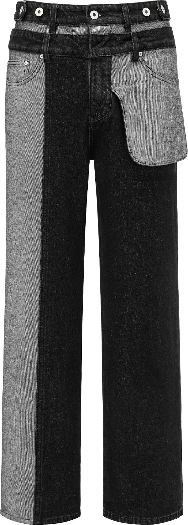 INSIDE OUT DENIM TROUSERS
