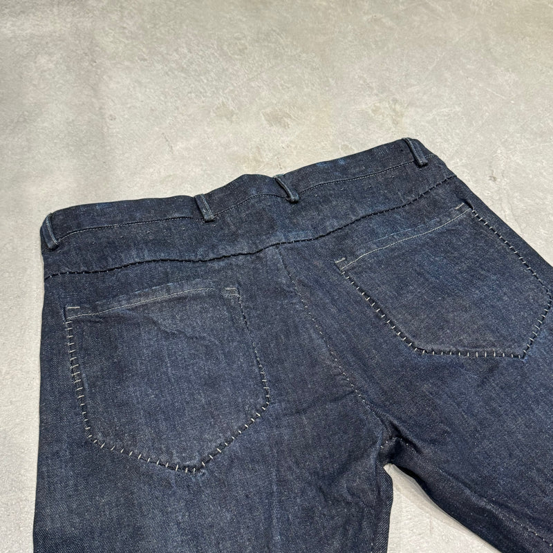 Washed Hand-Stitched Jeans