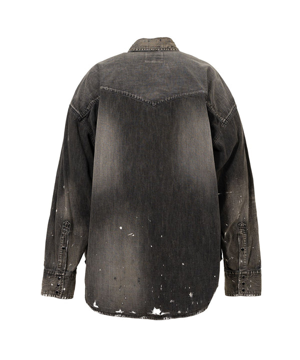 Distressed Denim Shirt