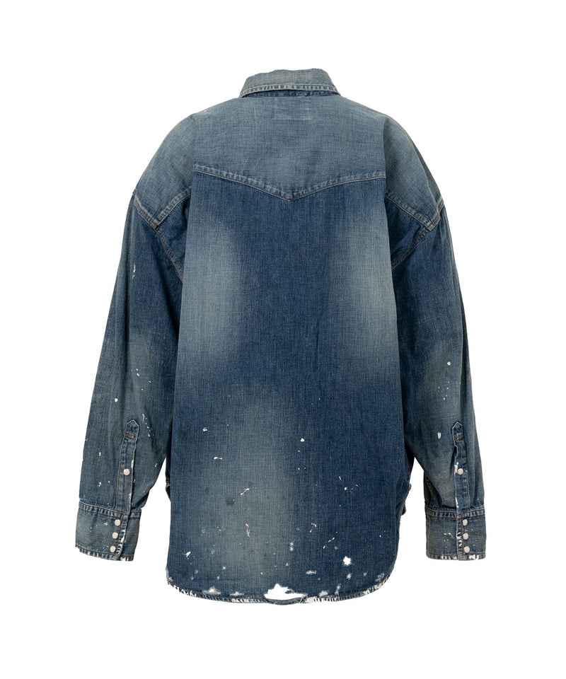 Distressed Denim Shirt