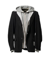 Mix Layered Wool Jacket