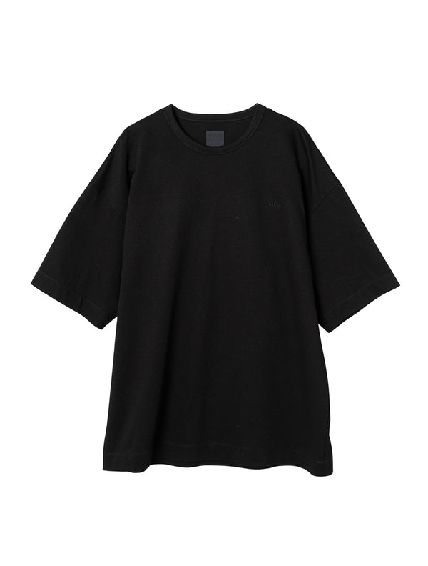 Black "Complique" Embroidered Cotton T-Shirt