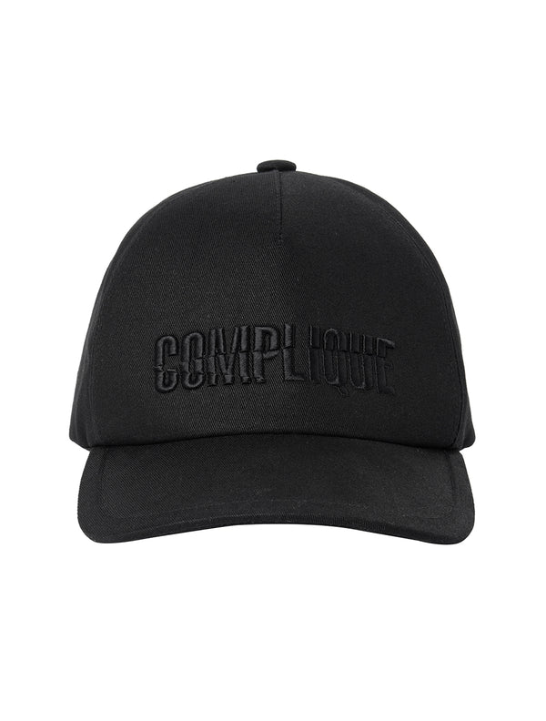 Black "Complique" Cotton Ball Cap