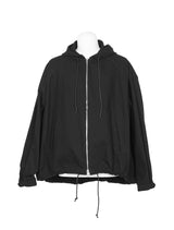 Wide Zip-Up Cotton Hoodie