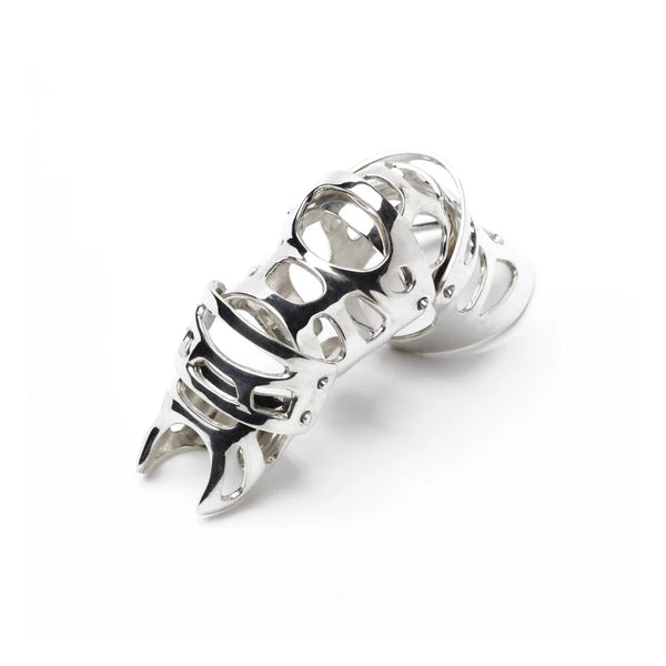 Silver Fangophilia Full Finger Ring