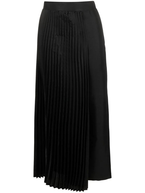 PLEATED-PANEL CROPPED TROUSERS