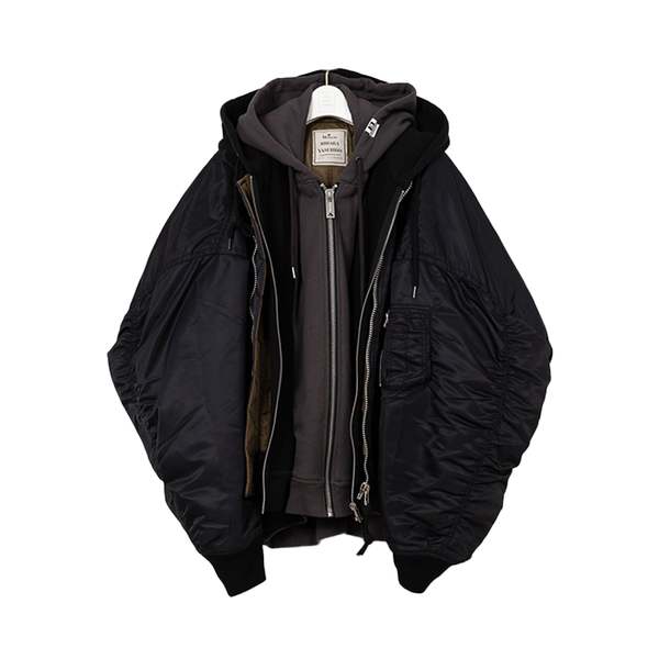 Layered Bomber Jacket