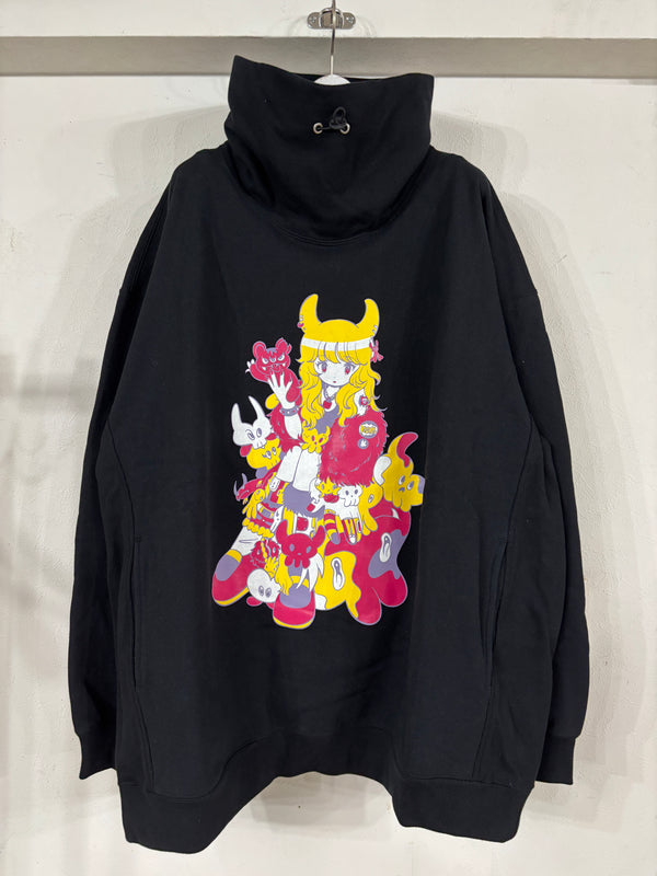 Punk Girl Hi-Neck Pullover Sweat