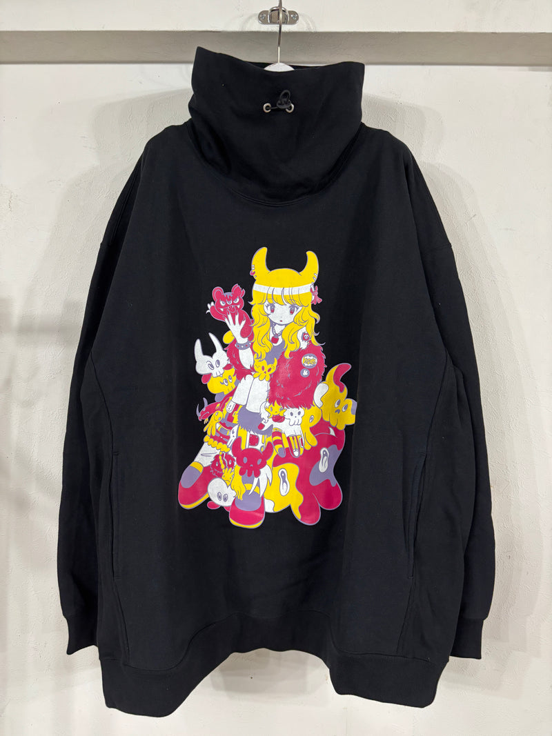 Punk Girl Hi-Neck Pullover Sweat