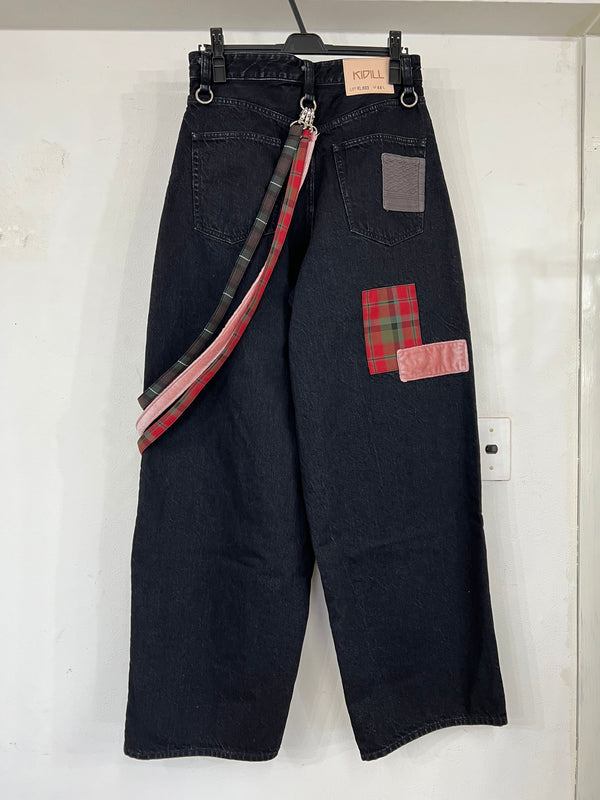 PATCHWORK DENIM PANTS