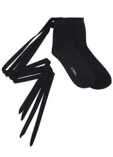 Flat Logo Lace-Up Socks