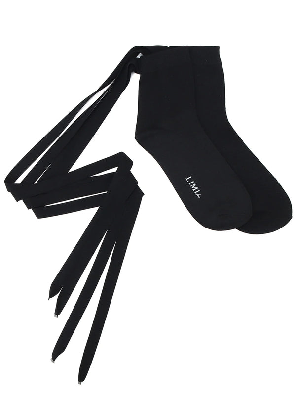 Flat Logo Lace-Up Socks