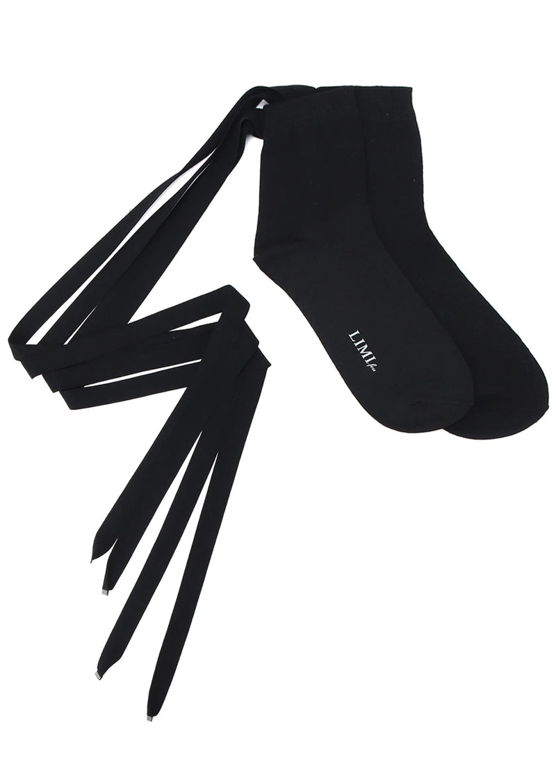 Flat Logo Lace-Up Socks