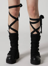 Flat Logo Lace-Up Socks