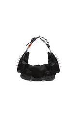 M02 SMALL HALF MOON BAG STUDDED