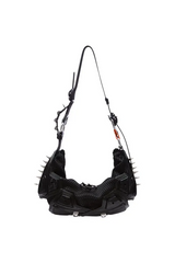 M02 SMALL HALF MOON BAG STUDDED