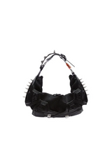 M02 SMALL HALF MOON BAG STUDDED