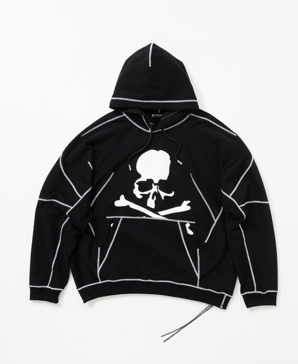 LOGO WHITE STITCHES HOODIE